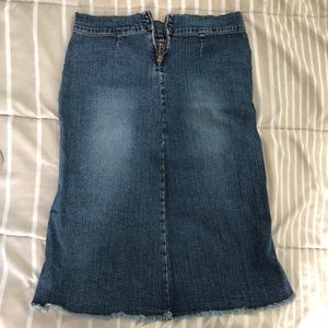 2 midi denim skirt & 1 mini denim skirt & 1 beige